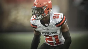 Denzel Ward Cleveland Browns Vignette Wallpaper