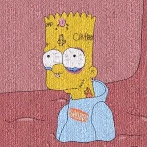 Depressed Bart Simpson Loses His Way Wallpaper