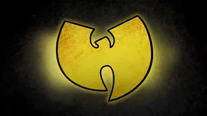 Description- The Official Wu Tang Clan Logo, A Yellow Sun With Nine Red Stars On A Black Background, Represents Nine Original Members Of The New York-based Hip Hop Collective. Wallpaper