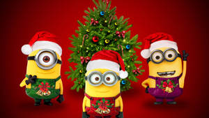 Despicable Me Christmas Minions Wallpaper