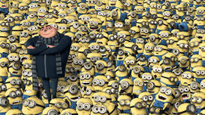 Despicable Me Gru With Minions Wallpaper