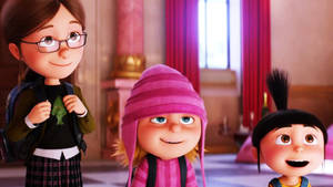 Despicable Me Movie Three Sisters Wallpaper