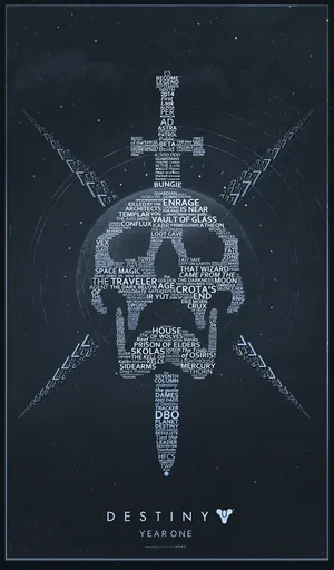 Destiny 2 Iphone Skull With Sword Wallpaper