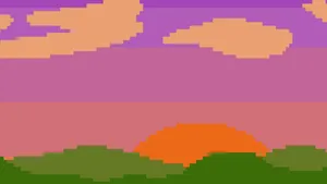 Detailed Pixel Art In Pink Hues Wallpaper