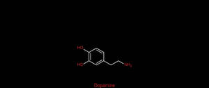 Detailed Representation Of Dopamine Chemical Structure Wallpaper