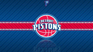 Detroit Pistons Two Toned Logo Wallpaper