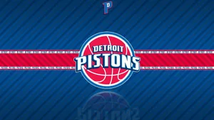 Detroit Pistons Two Toned Logo Wallpaper