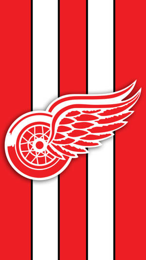 Detroit Red Wings Stripes Wallpaper