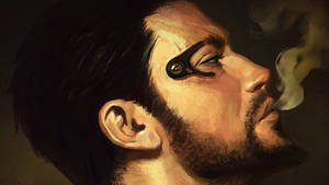 Deus Ex Adam Jensen Smoking Wallpaper