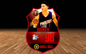 Devin Booker Game Badge Wallpaper