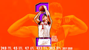 Devin Booker Purple Number One Wallpaper