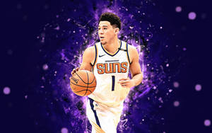 Devin Booker Purple Poster Wallpaper