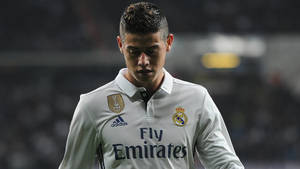 Devoted Football Player James Rodriguez Wallpaper