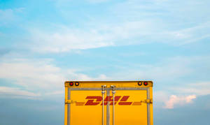 Dhl Courier Truck Doors Wallpaper
