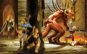 Diablo 2 Fight Classes Wallpaper