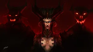 Diablo 4 Lilith And Demons Wallpaper