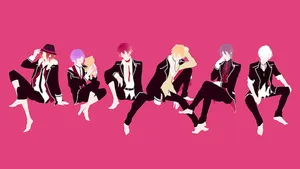 Diabolik Lovers Characters Minimalist Art Wallpaper