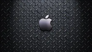 Diamond Plate Apple Logo Wallpaper