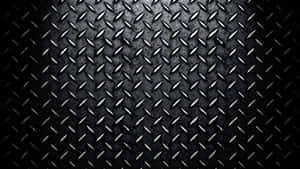 Diamond Plate Black Metal Wallpaper
