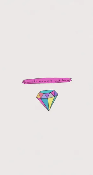 Diamonds As Best Friends Wallpaper