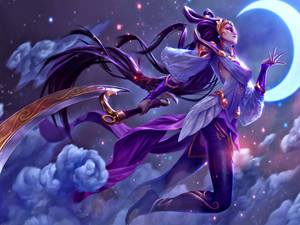 Diana Cool League Of Legends Art Wallpaper