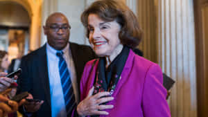 Dianne Feinstein Having A Fun Time Wallpaper