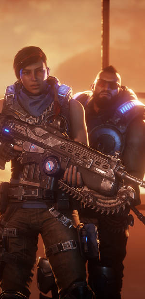 Diaz And Chutani Gears 5 Phone Wallpaper