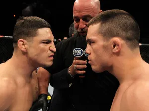 Diego Sanchez About To Fight Jake Ellenberger Wallpaper