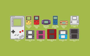 Digital Art Of Game Boy Models Wallpaper