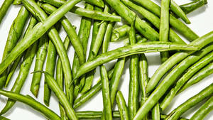 Digital Edit Green Beans Wallpaper