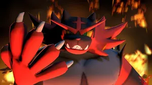 Digital Fanart: Incineroar Wallpaper