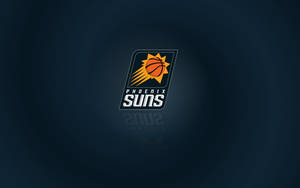 Digital Phoenix Suns Emblem In Blue Wallpaper