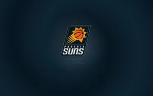 Digital Phoenix Suns Emblem In Blue Wallpaper