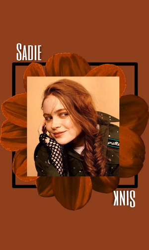 Digital Poster Of Sadie Sink Wallpaper