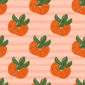 Digital Print Of Persimmon Wallpaper