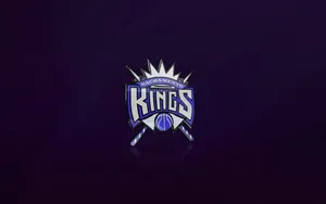 Digital Sacramento Kings Logo In Blue Wallpaper