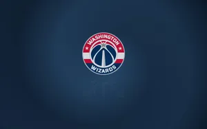 Digital Washington Wizards Emblem In Blue Wallpaper