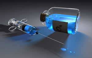 Digitally Rendered Hd Medical Syringe Wallpaper