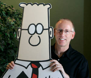 Dilbert Creator And Standee Wallpaper