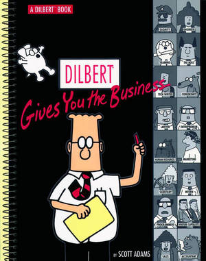 Dilbert Holding A Business Book Wallpaper