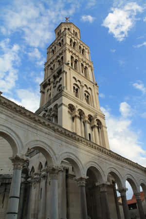 Diocletians Palace Cathedral In The Daytime Wallpaper