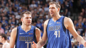 Dirk Nowitzki And Luka Doncic Wallpaper