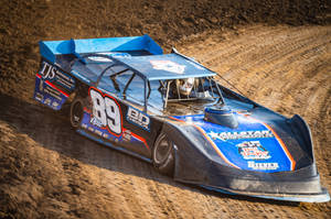 Dirt Car 89 Blue And Black Wallpaper