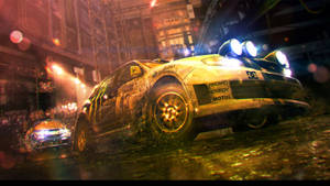 Dirt Showdown Racing At Night Wallpaper