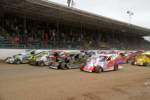 Dirt Track With Dirt Cars Wallpaper