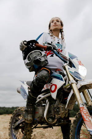 Dirtbike Female Rider Wallpaper