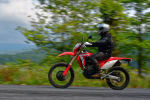 Dirtbike On Road Wallpaper