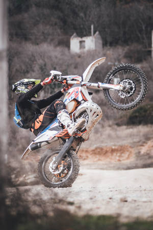 Dirtbike Wheelie Wallpaper