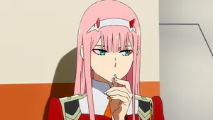 Discover Beauty And Representation In Zero Two Aesthetic Wallpaper