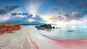 Discover The Captivating Beauty Of Pink Beach Wallpaper